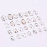 Oval Cut Lab Grown Diamond, 3 to 10 MM Loose Diamond, Rose Cut CVD Diamond for Jewelry Making