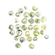 Natural green diamond with rare earthy green color, loose gemstone displaying brilliance and unique natural crystal characteristics.