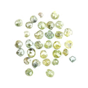 Natural green diamond with rare earthy green color, loose gemstone displaying brilliance and unique natural crystal characteristics.