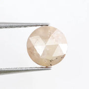 0.90Ct Natural White-Grey Colored Diamond Round Brilliant Cut Diamond Loose Stone For Custom Fine Jewelry 