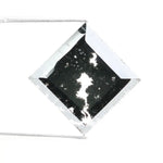 Square -cut lab-grown black diamond with polished facets, ethically sourced, conflict-free, perfect for rings, pendants, and luxury sustainable jewelry.