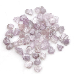 light pink raw diamond with a natural rough profile for 14K gold jewelry designs