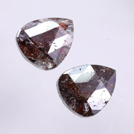 3.56 Carat Natural Pear Shape Loose Diamond Pair ( 8.31 X 7.38 ) ( 8.41 X 7.34 )