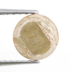 yellowish orange colour diaomd 0.82 carat elongated cushion cut natural diamond