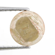 yellowish orange colour diaomd 0.82 carat elongated cushion cut natural diamond