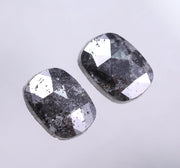 1.41 Ct Salt And Pepper Diamond Oval Cut Diamond Black Colored Diamond Use For Jewerly Unique Diamond 