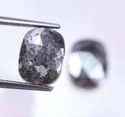 4.54 Ct Black Colored Diamond Salt And Pepper Diamond Oval Shaped Diamond Use For Jewerly 