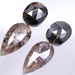 Natural Cushion & Pear Shape Earth Mined Diamond Pair Use For Earrings