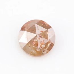 0.68Ct Natural Peach-Orange Colored Diamond Round Cut Diamond Loose Stone Diamond For Custom Jewelry 