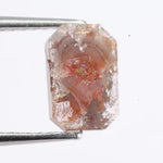 1.16 Ct emerald cut brown diamond loose natural gemstone with step-cut facets for engagement ring or custom jewelry