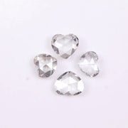 Heart Shape Lab Grown Diamond, Heart Shape Rose Cut 3 to 8 MM Diamond, Perfect Diamond for Promise Ring, Unique Cut Diamond for Gift