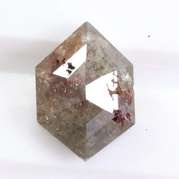 1.51 Ct hexagon cut gray natural diamond loose stone with clean faceting for engagement ring or custom fine jewelry