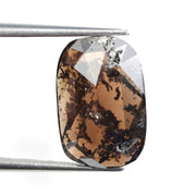 brown colour lab grown diamond eternity band lab grown diamond stud earrings 4.36 carat