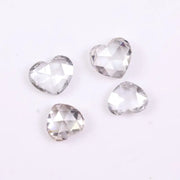 Heart Shape Lab Grown Diamond, Heart Shape Rose Cut 3 to 8 MM Diamond, Perfect Diamond for Promise Ring, Unique Cut Diamond for Gift