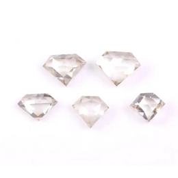 Shield Rose Cut Lab Grown Diamond – Fancy Cut CVD Loose Diamond for Custom Jewelry, Ethical Sustainable Stone & Luxury Gifts