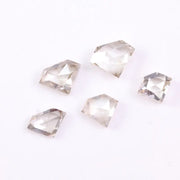 Shield Rose Cut Lab Grown Diamond , Fancy Cut CVD Loose Diamond, Ideal for Custom Jewelry, Ethical CVD Sustainable Gift for Her