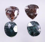 8.48 Ct Oval & Pear Cut Diamond Brown & Blue Colored Diamond Salt And Pepper Diamond Use For Jewerly Unique Design 