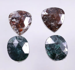 8.48 Ct Oval & Pear Cut Diamond Brown & Blue Colored Diamond Salt And Pepper Diamond Use For Jewerly Unique Design 