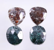 8.48 Ct Oval & Pear Cut Diamond Brown & Blue Colored Diamond Salt And Pepper Diamond Use For Jewerly Unique Design 