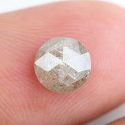1.03Ct Natural Grey Colored Diamond Round Shaped Diamond Loose Stone For Custom Jewelry 