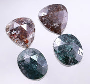 8.48 Ct Oval & Pear Cut Diamond Brown & Blue Colored Diamond Salt And Pepper Diamond Use For Jewerly Unique Design 