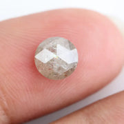1.03ct natural grey colored diamond round shaped diamond loose stone for custom jewelry 