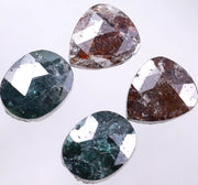 8.48 Ct Oval & Pear Cut Diamond Brown & Blue Colored Diamond Salt And Pepper Diamond Use For Jewerly Unique Design 