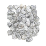 light grey raw diamond with a natural rough texture for engagement jewelry designs