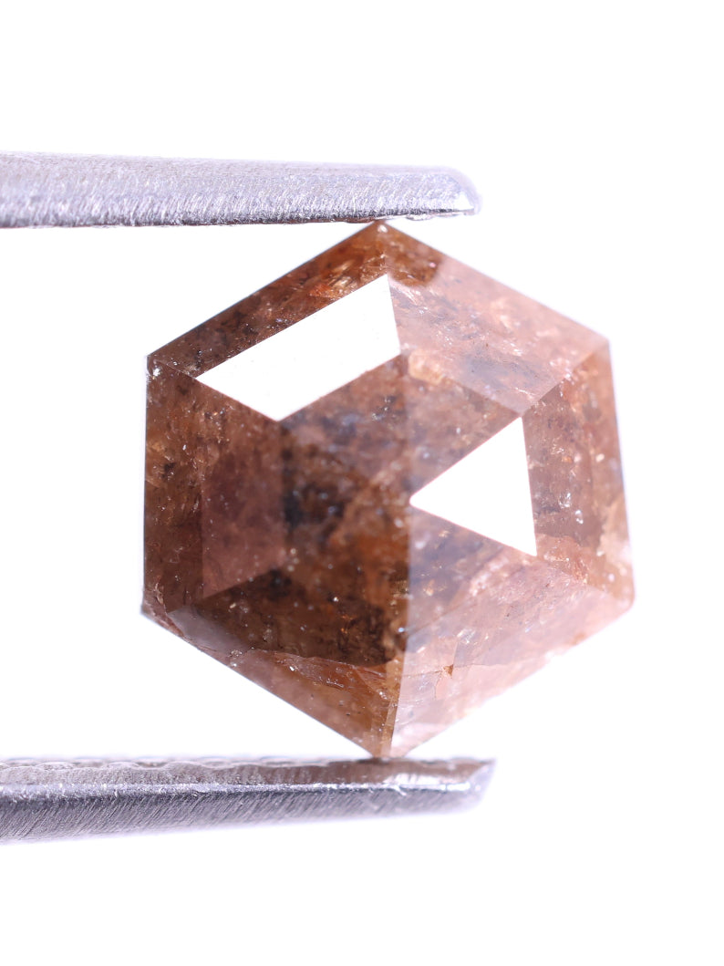 1.42 Carat Natural Fancy Color Hexagon Diamond ( 7.11x6.37x3.79 )