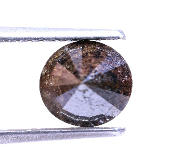 1.32 Carat Natural Brown Color Round Shape Salt And Pepper Diamond