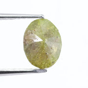 0.96 carat natural green diamond oval shape loose gemstone rare fancy green diamond for custom jewelry design.