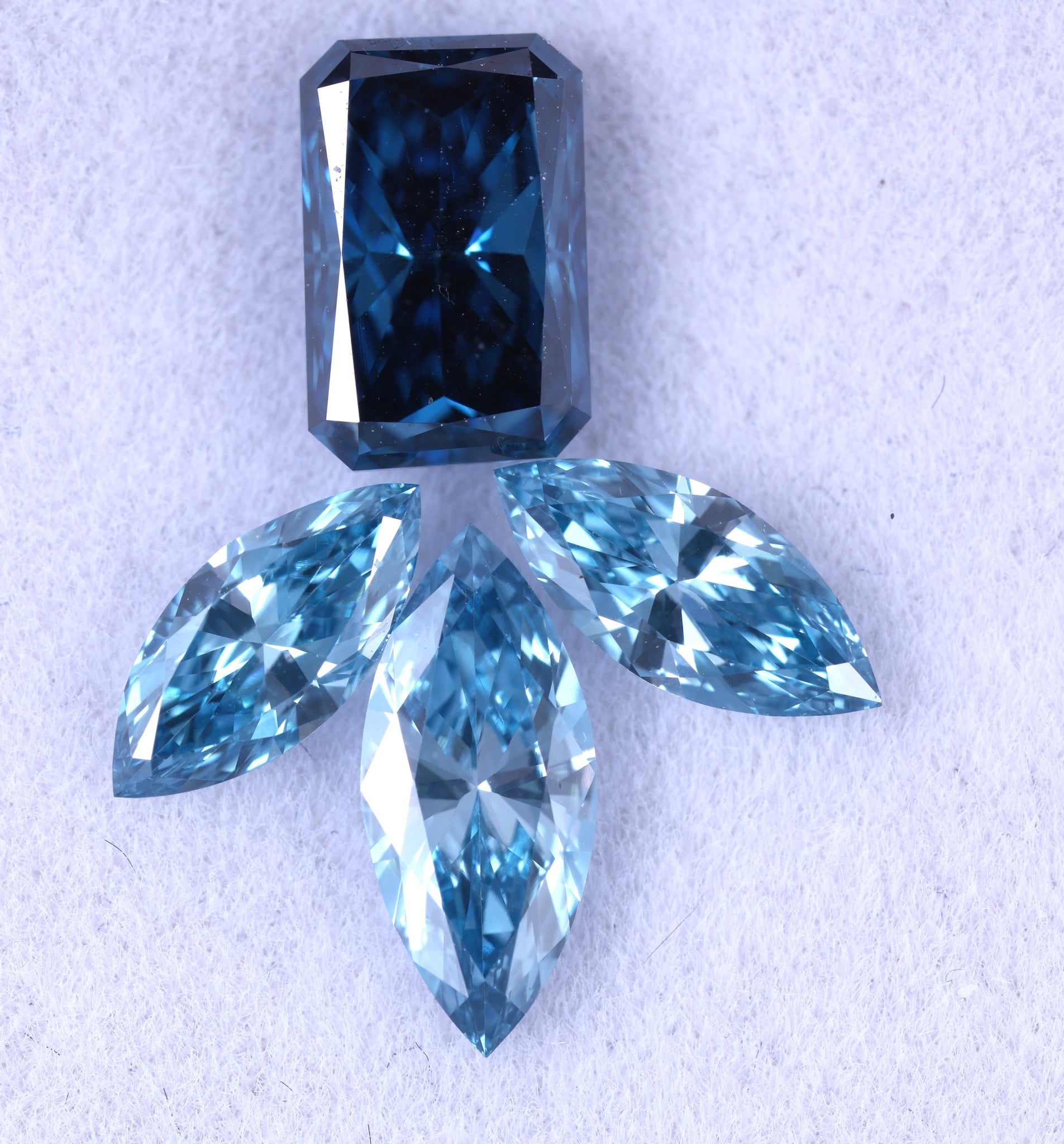 0.66 Carat Mix Shape Loose Lab Diamond - Blue Lab Grown Diamond