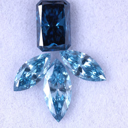 0.66 Carat Mix Shape Loose Lab Diamond - Blue Lab Grown Diamond