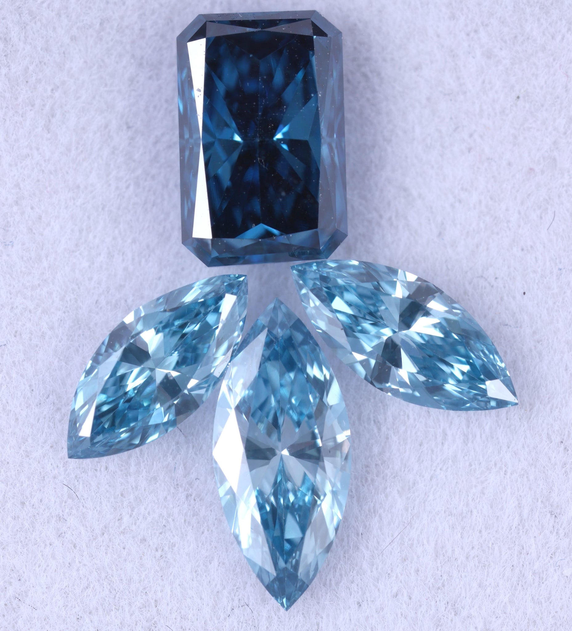 0.66 Carat Mix Shape Loose Lab Diamond - Blue Lab Grown Diamond