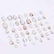 Pear Shape Lab Grown Diamond, 3 to 8 MM Pear Rose Cut Natural Diamonds, Loose Rustic Diamonds for Custom Jewelry & Gifts