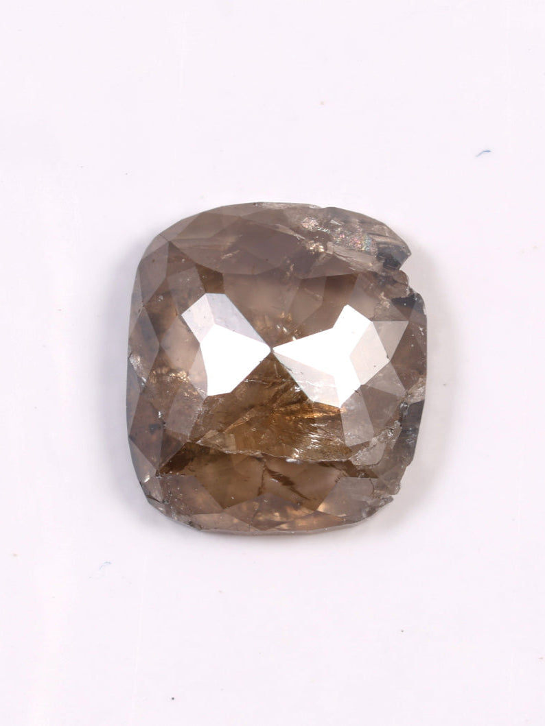 Brown diamond on a white background