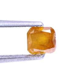 0.54 Carat Natural Yellow Color Cushion Cut Salt And Pepper Diamond