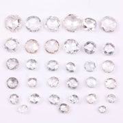 Round Rose Cut Lab Grown Diamonds, 1 to 5 MM Loose CVD Diamonds, Rustic Lab Created Diamonds for Engagement Ring Settings