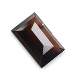brown colour lab grown diamond stud earrings 4.52 carat baguette cut diamond