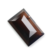 brown colour lab grown diamond stud earrings 4.52 carat baguette cut diamond