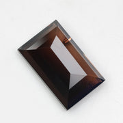 brown colour lab grown diamond stud earrings 4.52 carat baguette cut diamond