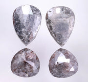 19.11 Ct Grey Pear Cut Diamond Natural Use For Jewerly Earrings Salt And Pepper Diamond 