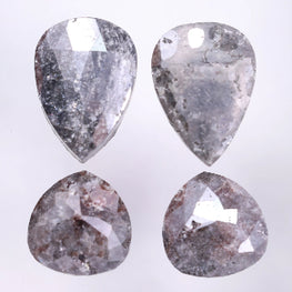 19.11 Carat Natural Trillion & Pear Shape Earth Mined Loose Diamond Pair Use For Earrings