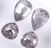19.11 Ct Grey Pear Cut Diamond Natural Use For Jewerly Earrings Salt And Pepper Diamond 