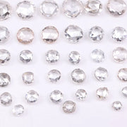Round Rose Cut Lab Grown Diamonds, 1 to 5 MM Loose CVD Diamonds, Rustic Lab Created Diamonds for Engagement Ring Settings