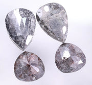 19.11 Ct Grey Pear Cut Diamond Natural Use For Jewerly Earrings Salt And Pepper Diamond 