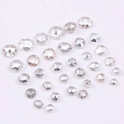 Round Rose Cut Lab Grown Diamonds, 1 to 5 MM Loose CVD Diamonds, Rustic Lab Created Diamonds for Engagement Ring Settings