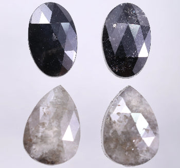 8.74 Carat Natural Oval & Pear Shape Earth Mined Loose Diamond Pair Use For Earrings