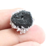 3.00 Ct round cut white & black CVD lab created diamond loose stone for custom jewelry design.