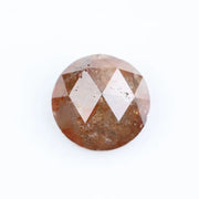 Natural Brownish-Orange Colored Diamond Round Brilliant Cut Diamond Loose Stone For Custom Jewerly 
